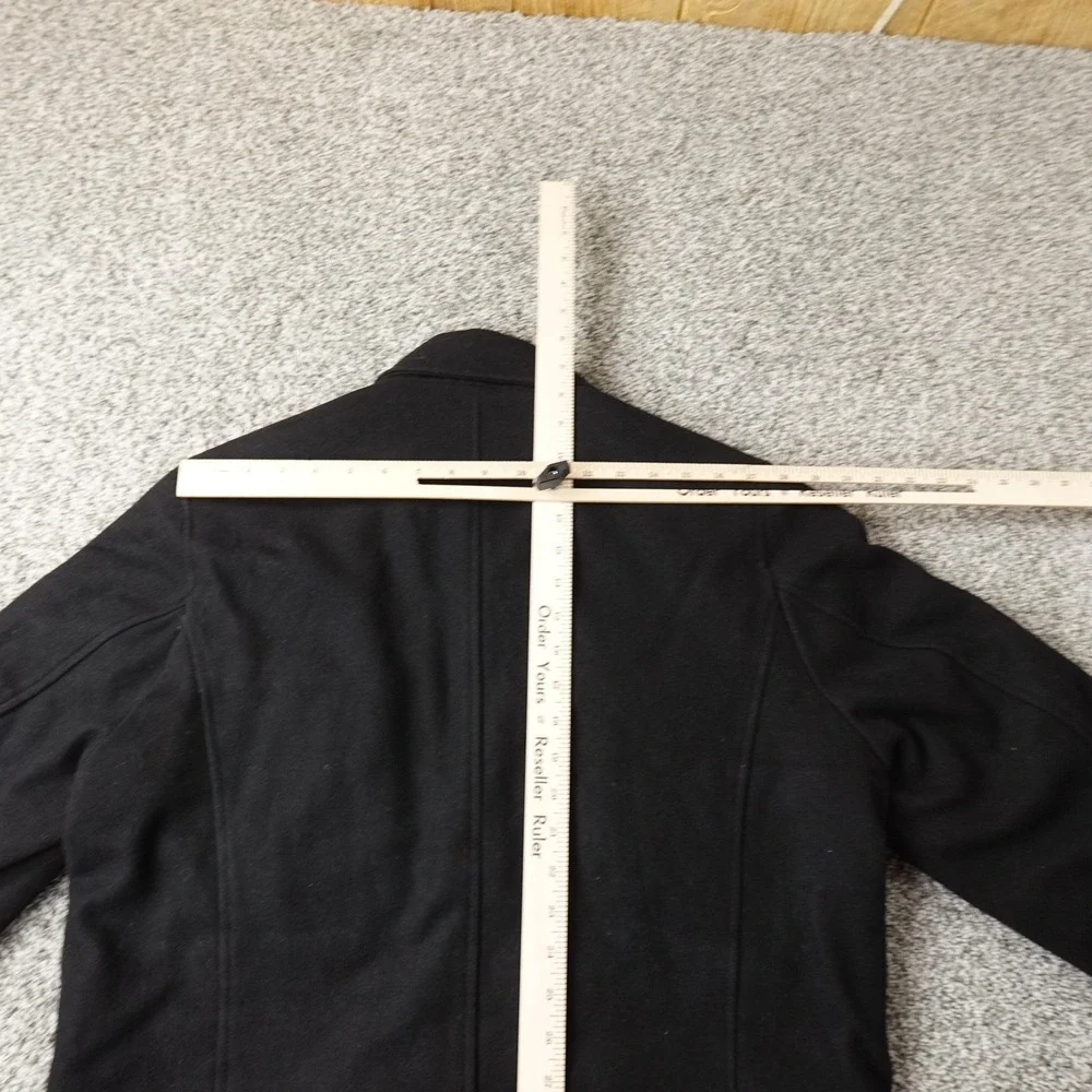 Guess‎ Jacket Mens M Black Wool Blend Field Chore Coat Cargo Utility Heavy Goth